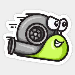 Turbo Snail - Lime Green Sticker